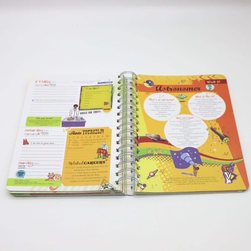 Custom high quality promotion soft cover spiral bound CMKY recordable notebook - Image 3